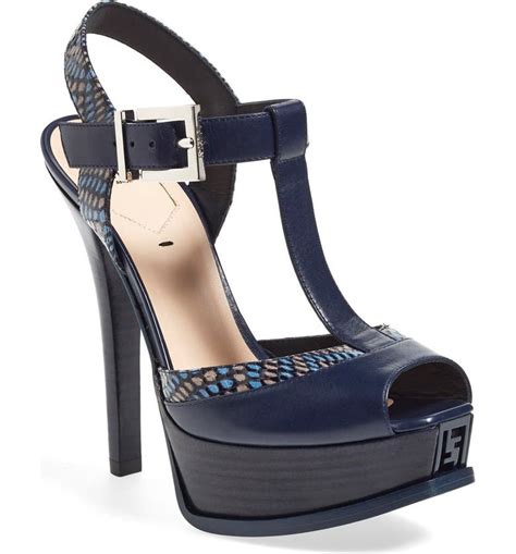 fendi fendista t-strap platform sandals|Fendi Platform Sandals .